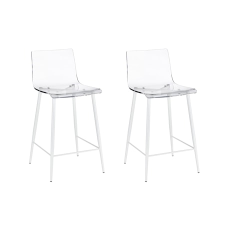 Acrylic Counter Height Stool