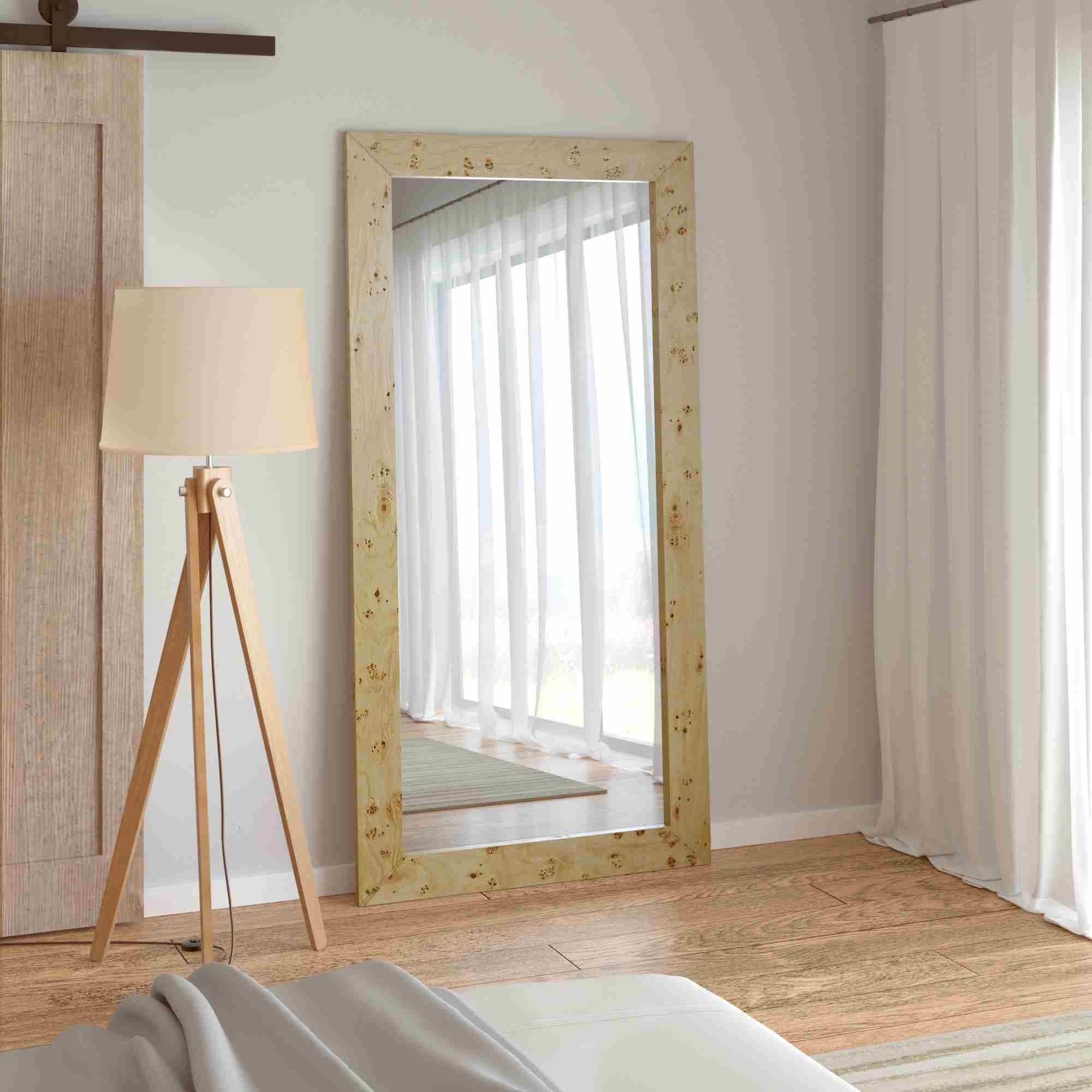 LR Home Mirrors Large Wood Framed Mirror