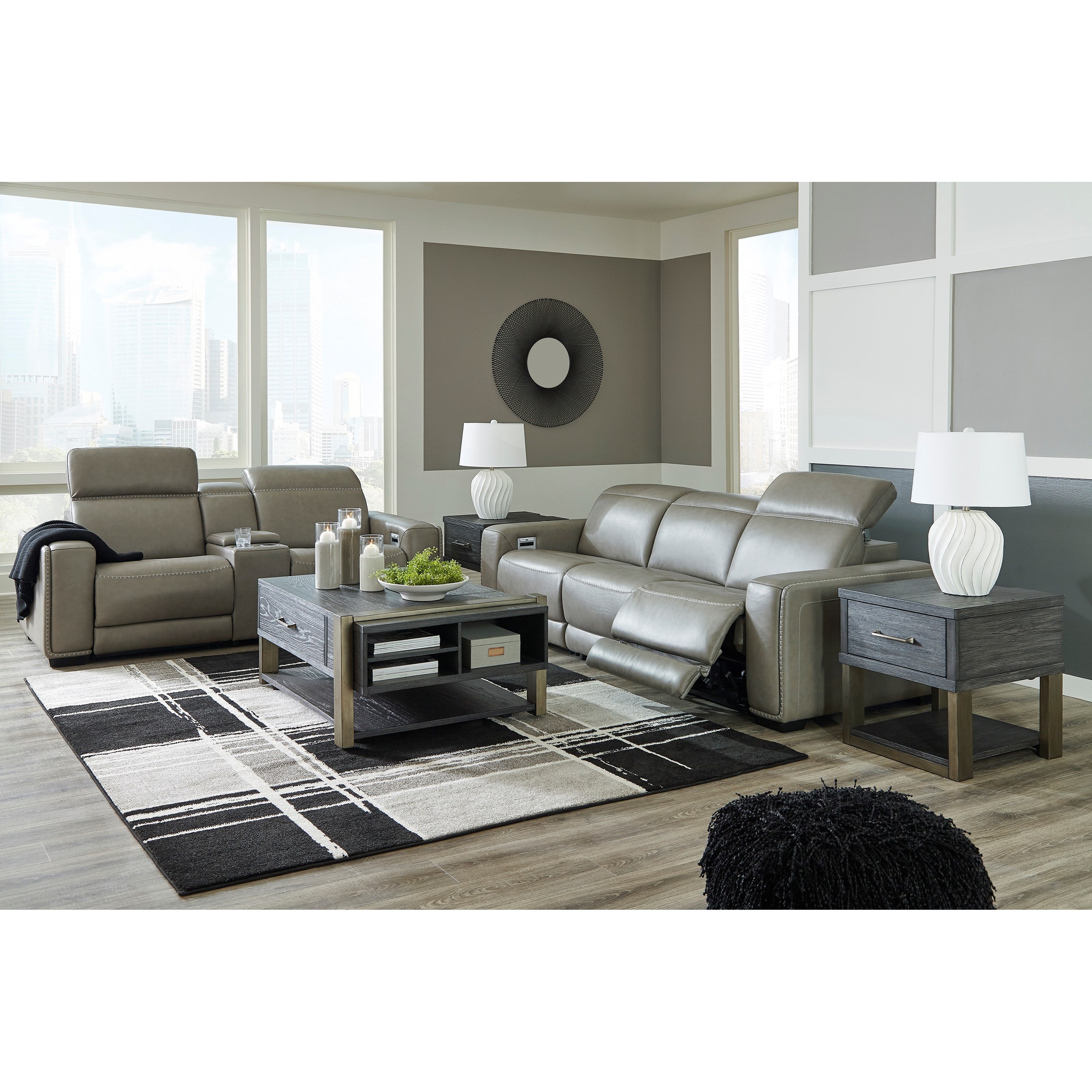 Signature Design by Ashley Correze Power Reclining Sofa
