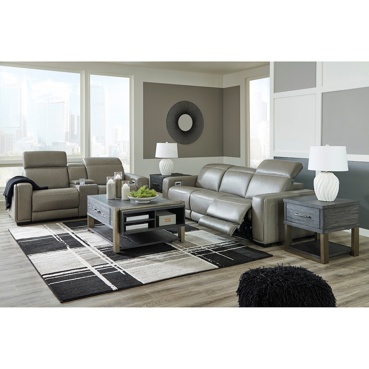 Signature Design by Ashley Furniture Correze Power Reclining Sofa