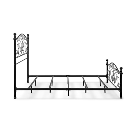 Metal Queen Scroll Bed-in-a-Box