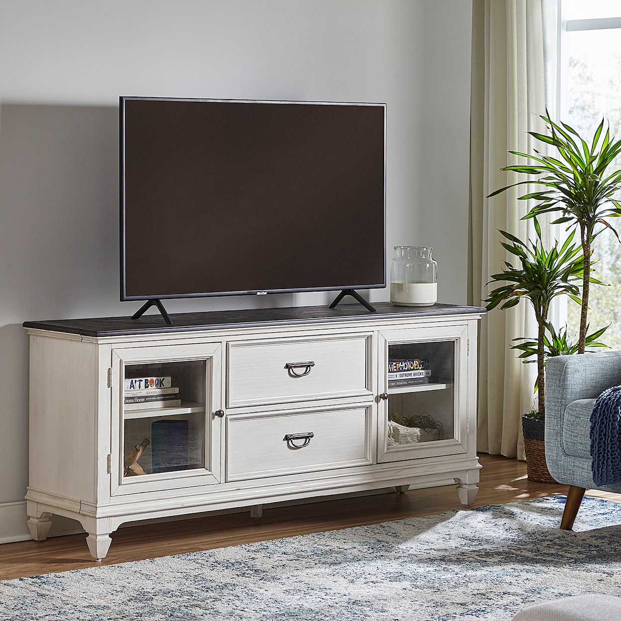 Liberty Furniture Allyson Park 72 Inch TV Stand