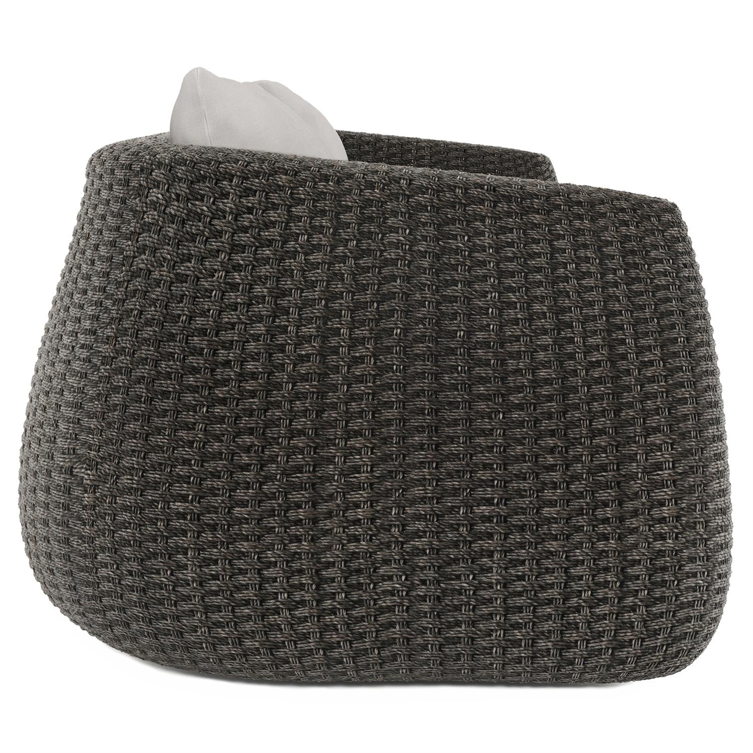 Woven Outdoor Sofa w/Bench Cushion