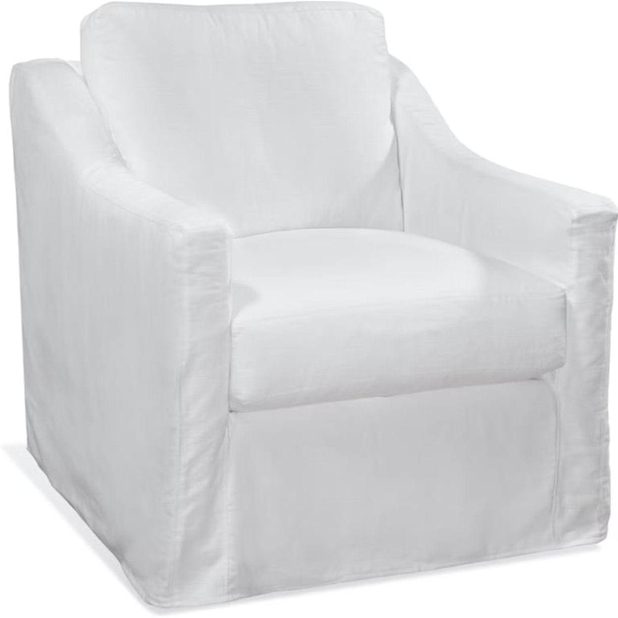 Braxton Culler Oliver Oliver Swivel Chair with Slipcover