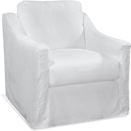 Swivel Chair with Slipcover