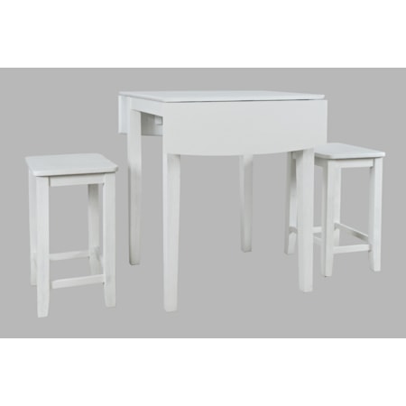 3 Piece Counter Table and Stool Set