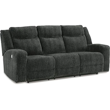 Power Reclining Sofa with Drop Down Table