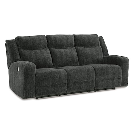 Power Reclining Sofa with Drop Down Table