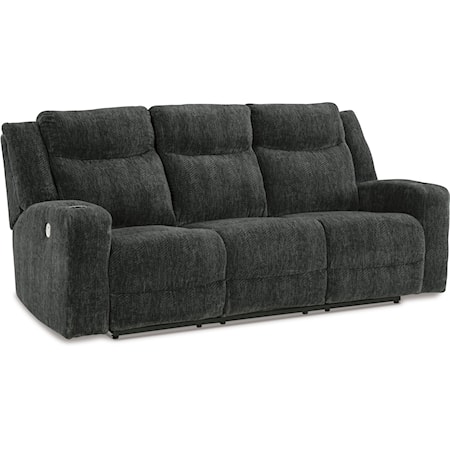 Power Reclining Sofa with Drop Down Table