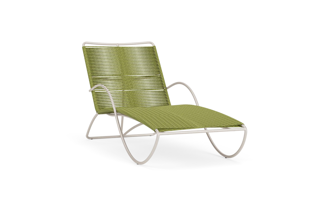 Brown Jordan Walter Lamb Contoured Rope Chaise Lounge