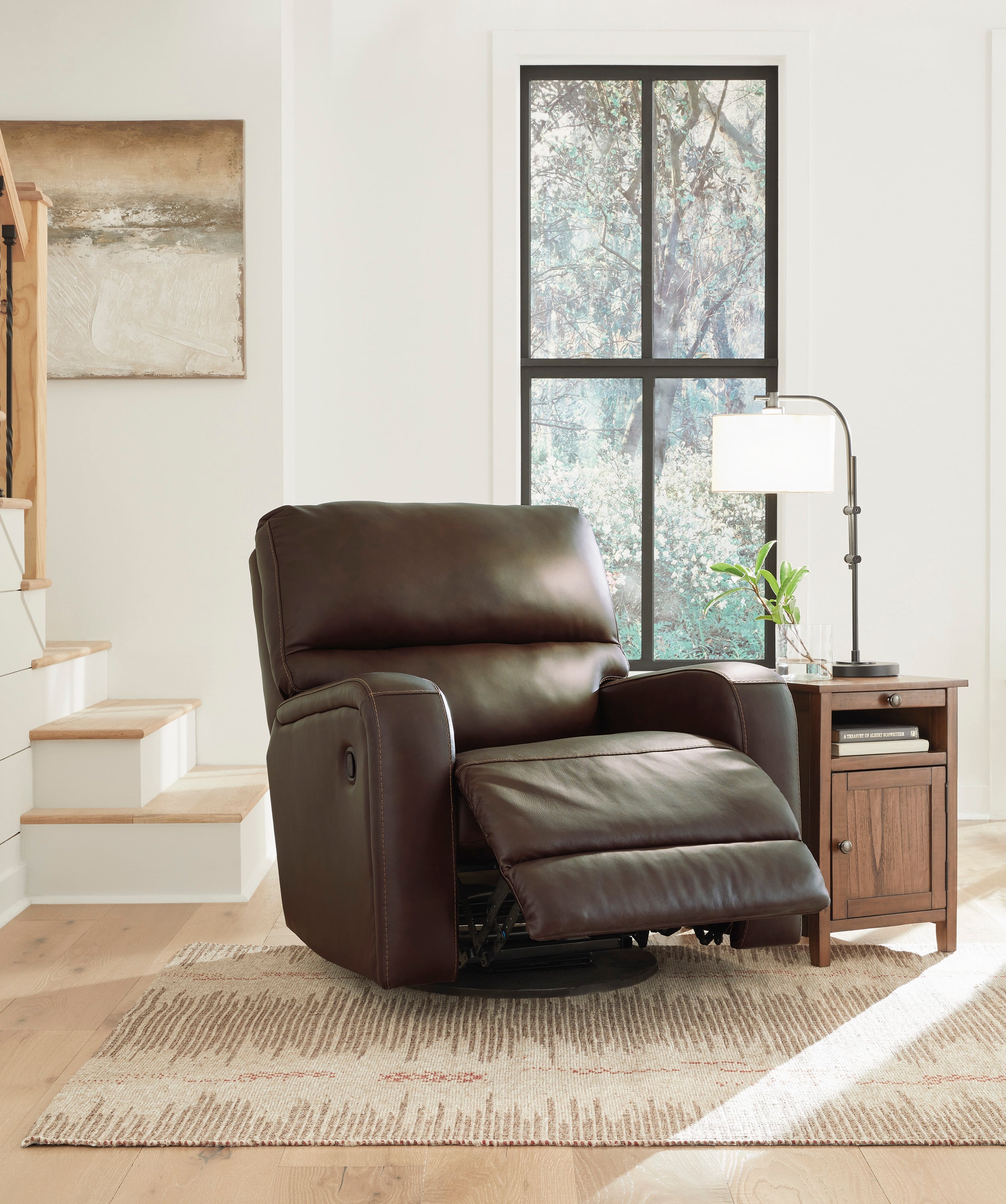 Signature Design by Ashley Emberla Swivel Glider Recliner