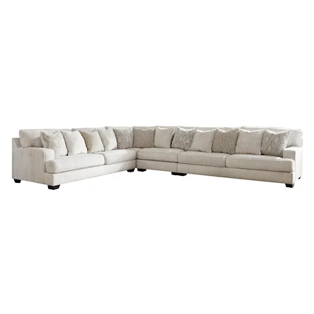 4-Piece Sectional with Scatterback Accent Pillows