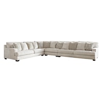 4-Piece Sectional with Scatterback Accent Pillows