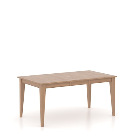 Rectangular wood table