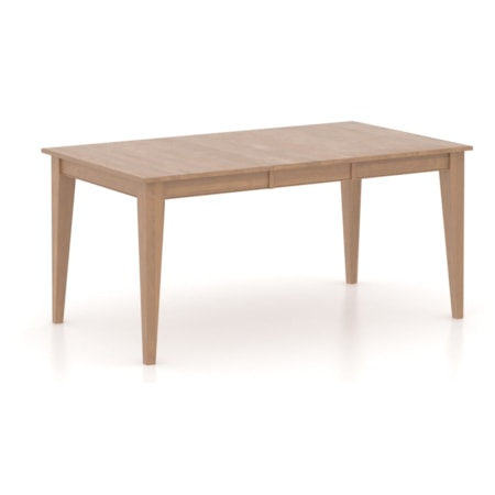 Rectangular wood table