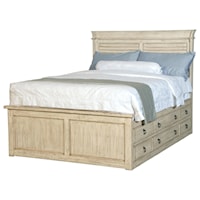 Farmhouse King Captains Bed with Side Storage