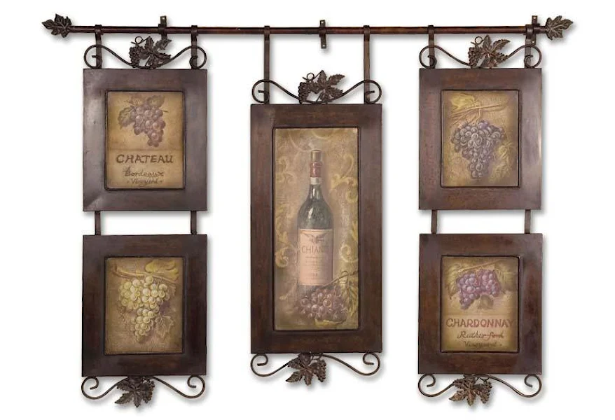 Art Hanging Wine by Uttermost at Janeen's Furniture Gallery