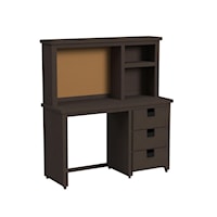 Casual 3-Drawer Kids Desk with Hutch