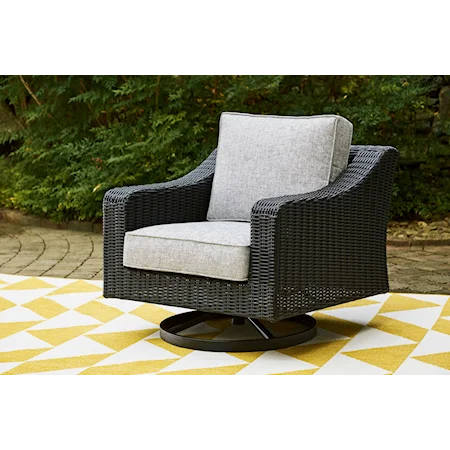 Outdoor Swivel Lounge With Cushion