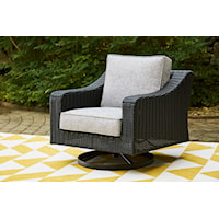 Outdoor Swivel Lounge With Cushion