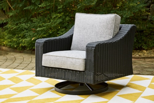 Outdoor Swivel Lounge With Cushion