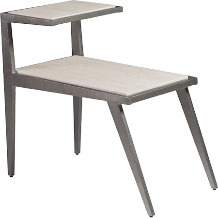 Silver Gray Side Table