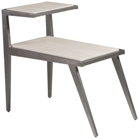 Silver Gray Side Table