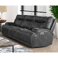 Casual Power Sofa with Dropdown Table