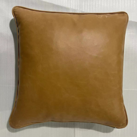 Leather Accent Pillow