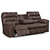Benchcraft Derwin Reclining Sofa with Drop Down Table