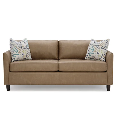 Contemporary Sofa with Queen Innerspring Sleeper