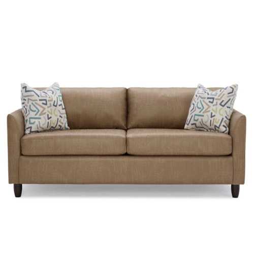 Contemporary Sofa with Queen Innerspring Sleeper