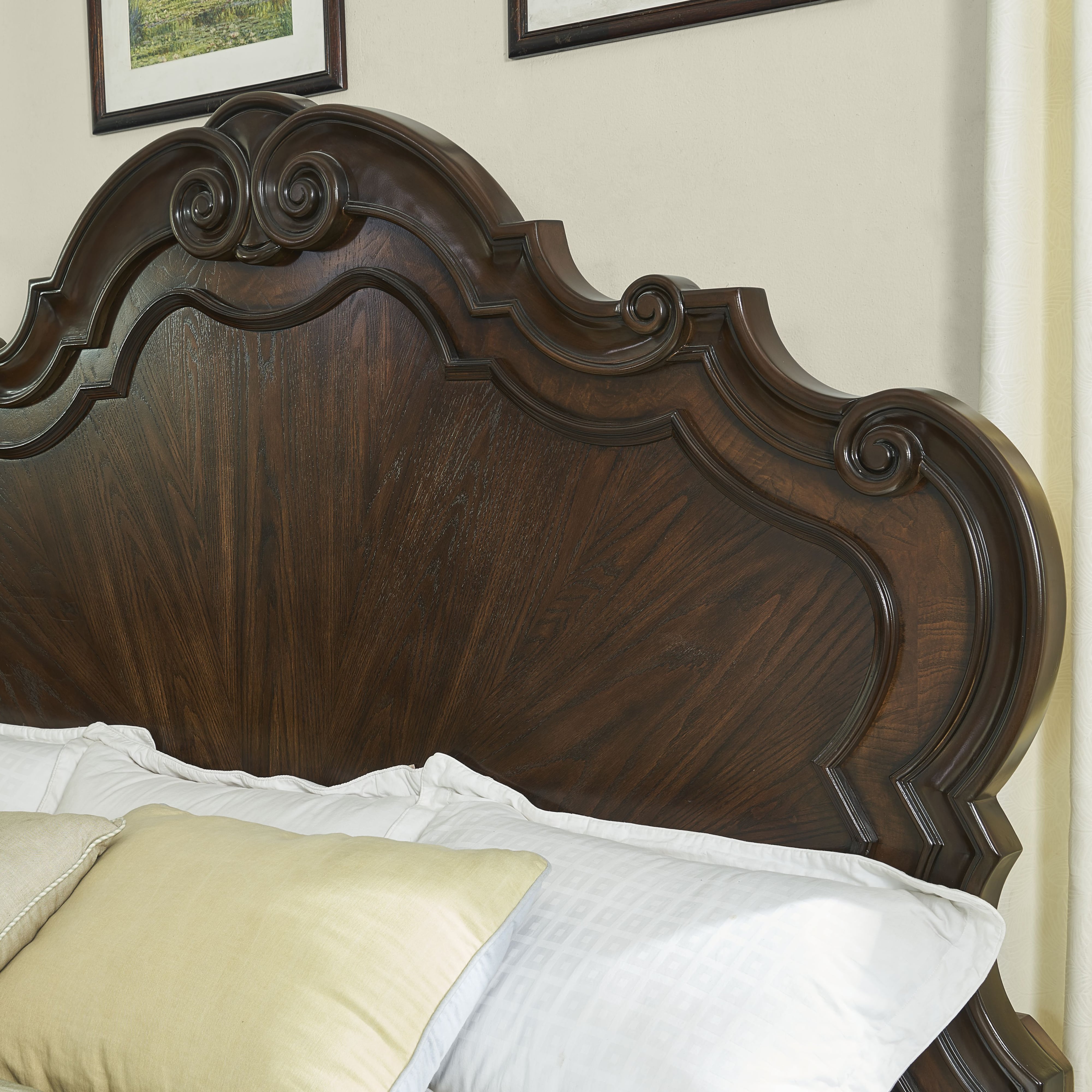 Queen Scroll Detail Bed