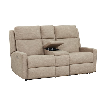 Power Reclining Console Loveseat