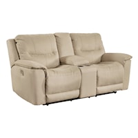 Power Reclining Loveseat with Console