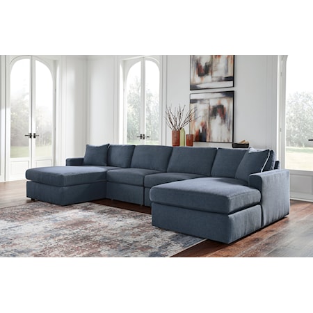 4-Piece Double Chaise Sectional