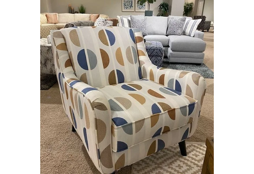 5005 HERZL DENIM LOXLEY COCONUT Accent Chair by Fusion Furniture at Howell Furniture
