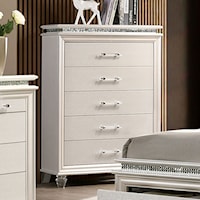 Glam Chest of 5 Drawers