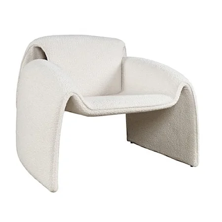 Dolce Contemporary Upholstered Accent Chair - Natural