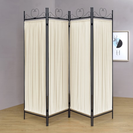 4-Panel Room Divider Folding Shoji Screen