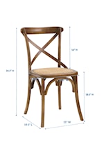 Modway Gear Rustic Dining Armchair