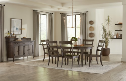 Transitional 7-Piece Dining Set