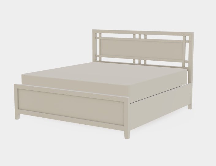 Mavin Atwood Group Atwood King Left Drawerside Gridwork Bed