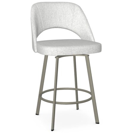 Upholstered Counter Height Swivel Stool