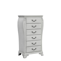 Traditional 6-Drawer Jewelry Chest with Lift Top