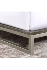 Steve Silver Broomfield Contemporary Queen Panel Bed with Metal Frame