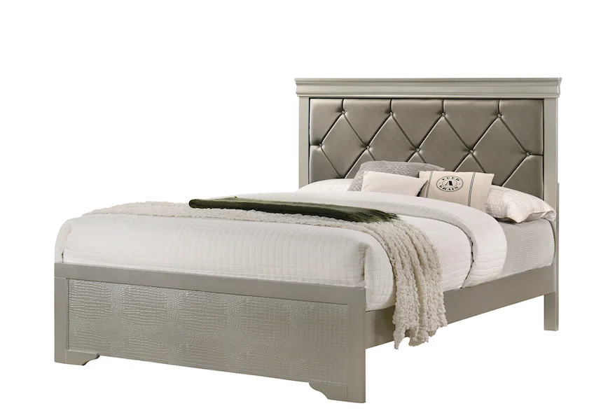 Amalia King Bed by Crown Mark at J & J Furniture