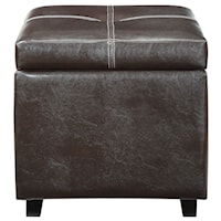 Vinyl Ottoman