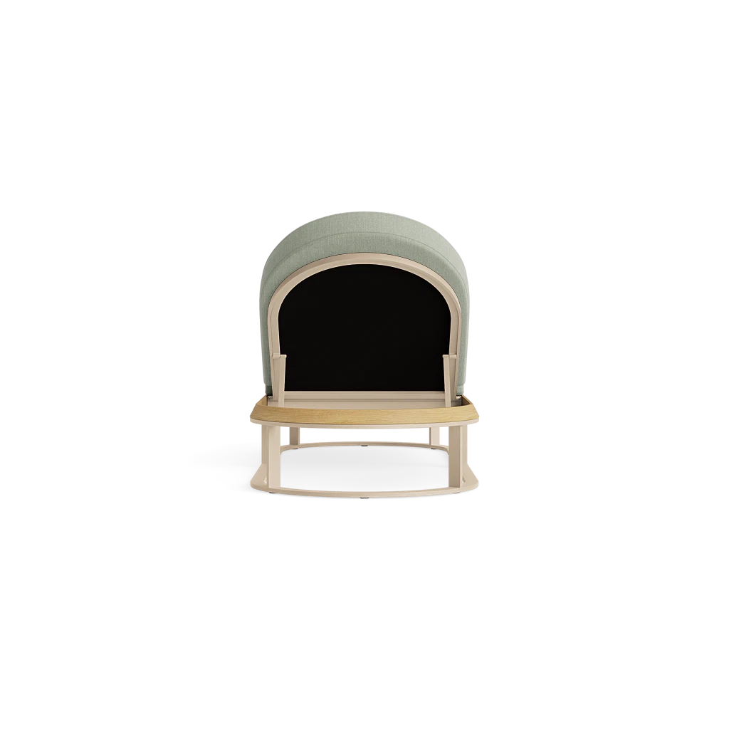 Adj. Cushioned Ovate Chaise Lounge