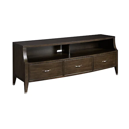 Transitional 3-Drawer Entertainment Console